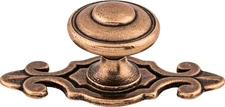 Top Knobs M231 Canterbury Knob 1 1/4" w/Backplate Old English Copper