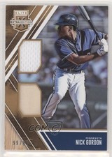 2017 Panini Elite Extra Edition Dual Materials Holo Gold 99/99 Nick Gordon 6fs