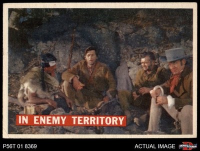 1956 Topps Davy Crockett Orange Back #49 In Enemy Territory  5 - EX