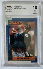 1990 Topps Baseball Devon White Graded *BCCG 10*