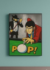  quadro Lupin e Jighen Dipinto A Mano Su Tela 
