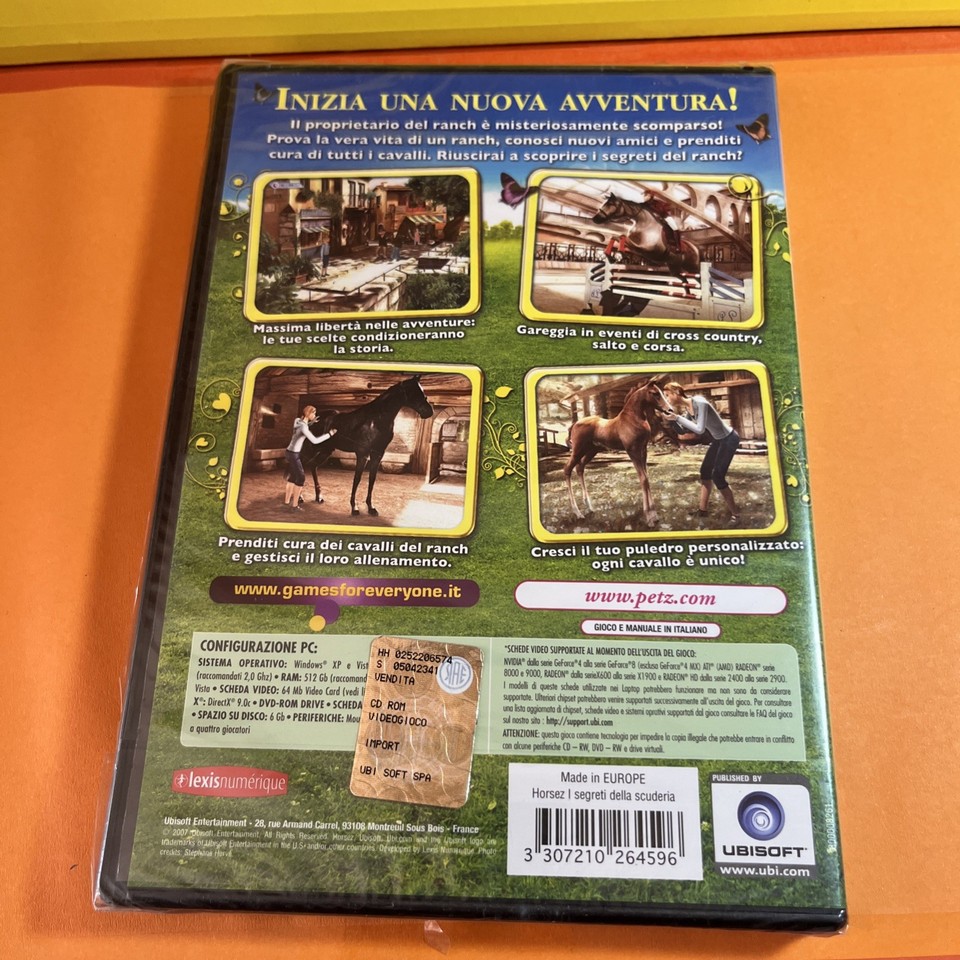 HORSEZ I SEGRETI DELLA SCUDERIA ITALIANO NUOVO - GIOCO VIDEOGIOCO PC ...