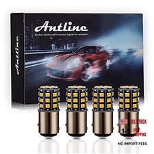 2057 2357 7528 BAY15D LED Bulbs Amber Yellow, 12-24V Super Bright 1000 1157