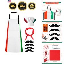 Waterproof Cooking Apron  Pizza Chef Costume for Women and Men with 2 Pocket...