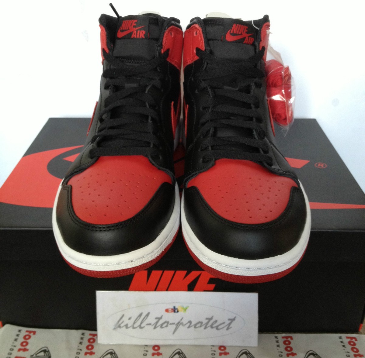 NIKE AIR JORDAN 1 OG BRED Sz UK US 7 8 9 10 11 12 13 Black NIKE AIR JORDAN 1 OG BRED Sz UK US 7 8 9 10 11 12 13 Black