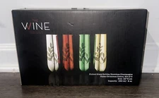 The Wine Savant Etched Glass Holiday Stemless Champagne Flutes 