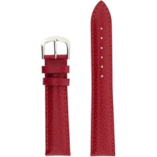 Watch Band Genuine Leather Red Padded