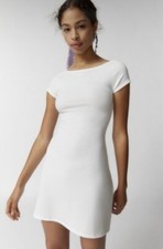 Urban Outfitters White Tee Backless Mini Dress - Women’s Size Small