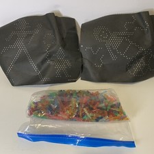 HUGE Lot Vintage Lite Brite Pegs Multi Color Replacements w/ unused sheets