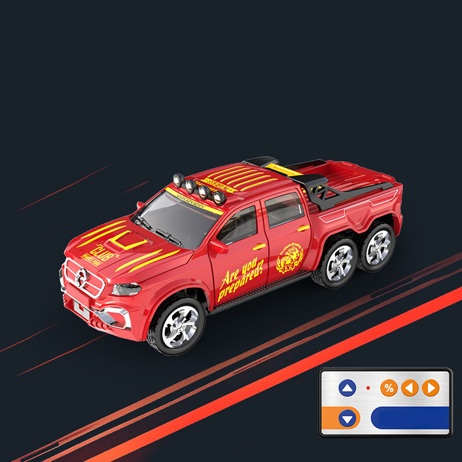 1:64 Scale Alloy Truck Remote Control 4x4 Off-road Vehicle U