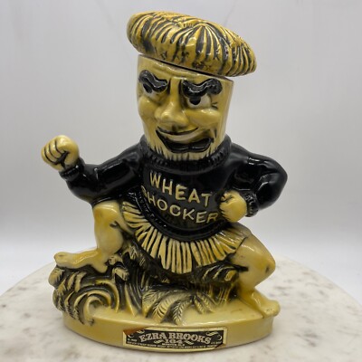 1971 Ezra Brooks Kansas WSU Wheat Shocker Whiskey Decanter | eBay