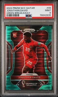 j david panini prizm Qatar RC 199シリ 2022 Panini Prizm World Cup Qatar Jonathan David #49 for