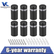 8Pcs Stainless Bolts Fittings Standoff Clamp for Glass Wall Mount Advertising