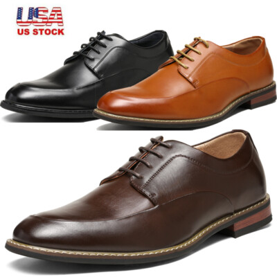brown square toe dress shoes Ferro Aldo Men's Textured Square Toe Oxford main image 0