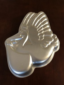 Wilton Stork Delivering Baby Shower Cake Pan Vintage 1983 Aluminum