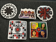Lot 5 RED HOT CHILI PEPPERS 1 1/2" to 2 1/2" Band Logo STICKERS Fast FREE SHIP