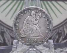 1858 "S" Seated Liberty Silver Quarter 25c #EC1 San Francisco Mint ECC&C, Inc.