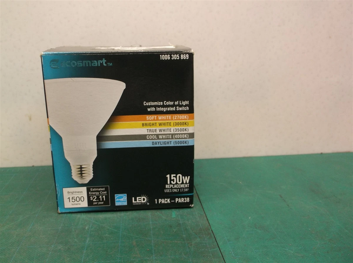 EcoSmart 150 W Equivalent PAR38 Dimmable CEC Flood LED Bulb
