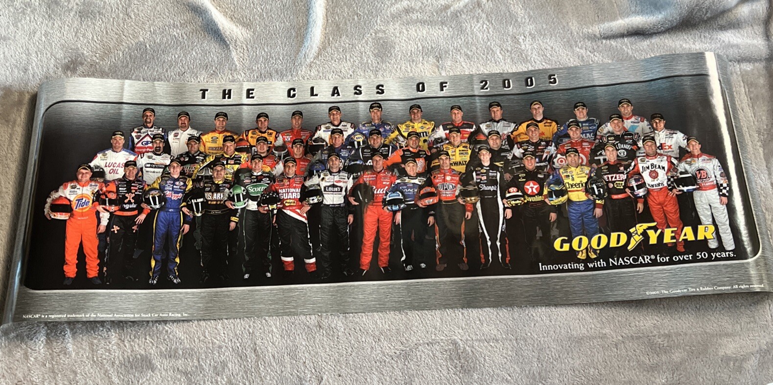 NASCAR Goodyear Class of 2005 Original 34x11 Poster