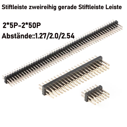 Stiftleiste zweireihig gerade Leiste PCB-Steckverbinder Stiftleiste Leiste
