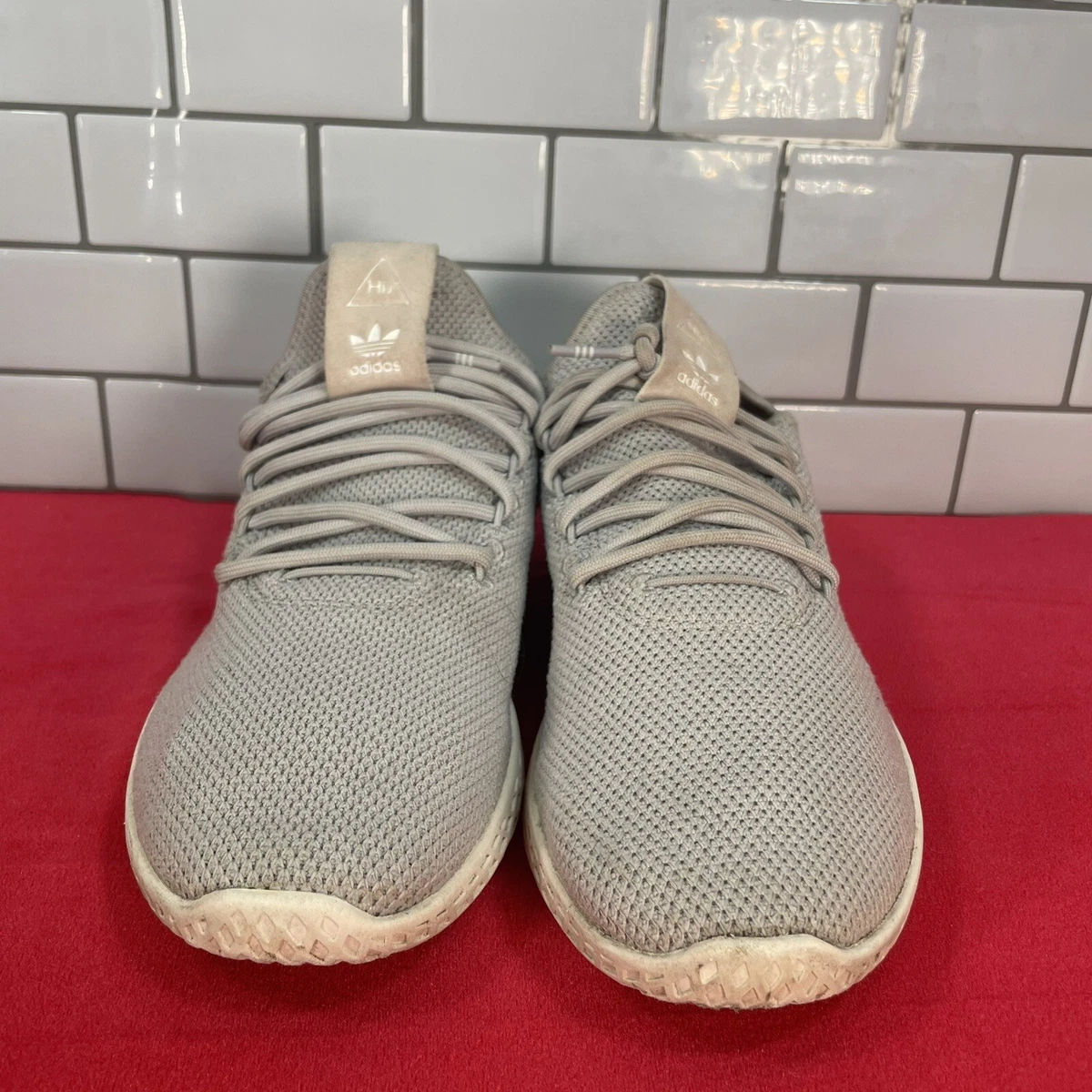 Adidas Womens Pharrell Williams Hu Tennis Shoes Gray DB2553 Low Top Lace Up 7M