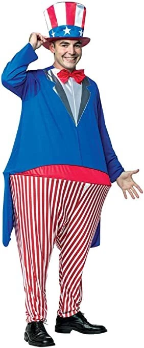 Disfraz patriótico para soltero o pareja Tío Sam y tía Samantha EE. UU. 4 de julio  Foto 2 de 3