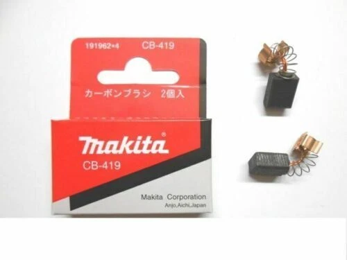 MAKITA CB-419 = CB-407 CARBON BRUSHES 191962-4 1919624 195015-1 1950151 - Photo 1/1