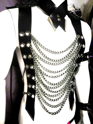 Specialz Kettenhemd ''ARES-Gewandt'' Men PU Leder Gothic Mittelalter Customized