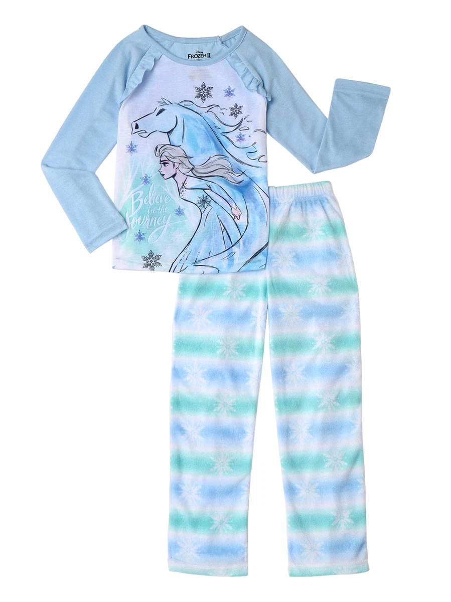 FROZEN II 2 MOVIE Pajamas Girls Size 6 8 S Medium Elsa The Nokk