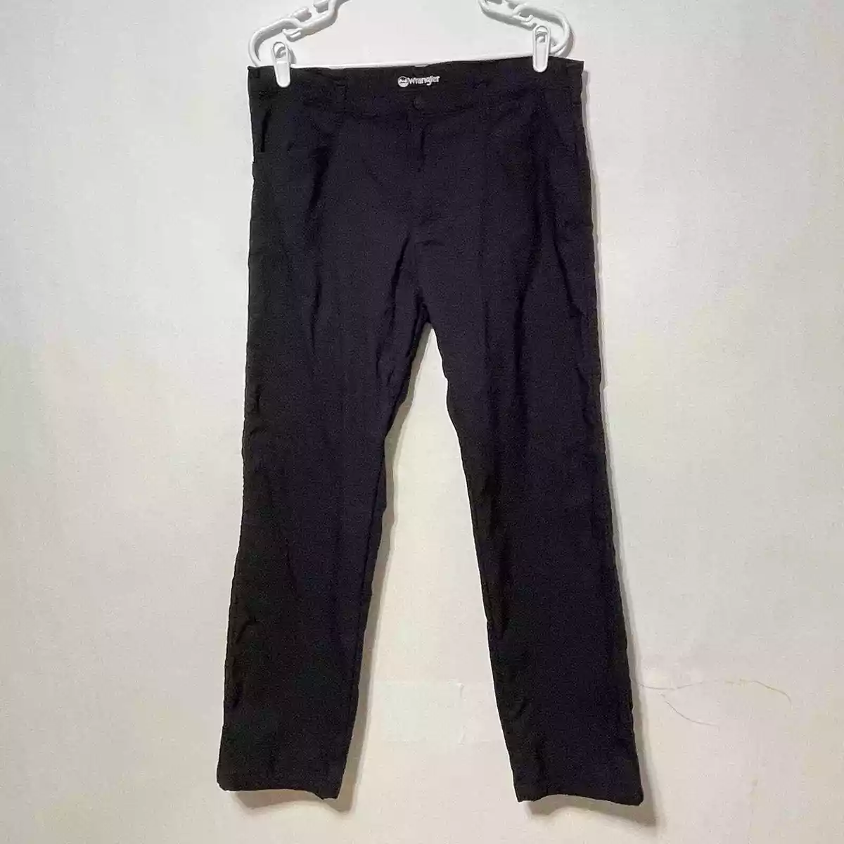 Wrangler Fleece Lined Pants Mens 36x30 Black Zip Pockets Outdoor Thermal  Warm