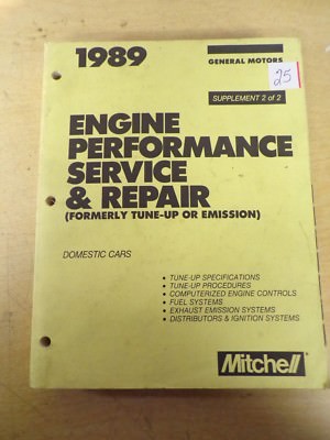1989 Engine Performance Servie & Repair Domestic GM Mitchell