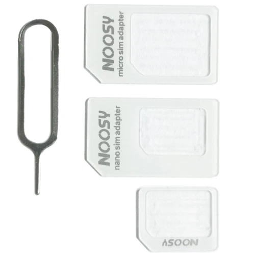NOOSY 4 in 1 Sim Karten Adapter Micro Mini Nano Standard für alle Handys F4 - Bild 10 von 12