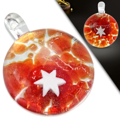Glasperle Anhänger Lampwork Glass Bead Ball Pendant y-inp018