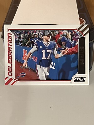 2023 Panini Score #16 Josh Allen Celebration Buffalo Bills 1F | eBay