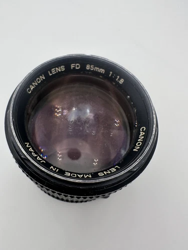 Lens Tele Canon FD 85mm 1.8 1:1.8 Manual USA SELLER