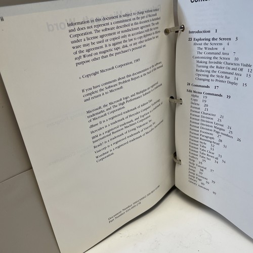 Vintage 1986 Microsoft Word user manuals 3 ring binders Using /Reference Word - 第 7/7 張圖片