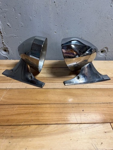 Mopar - 1970-74 Dodge Plymouth E & B Body LH and RH Chrome Mirrors - OEM 3548726