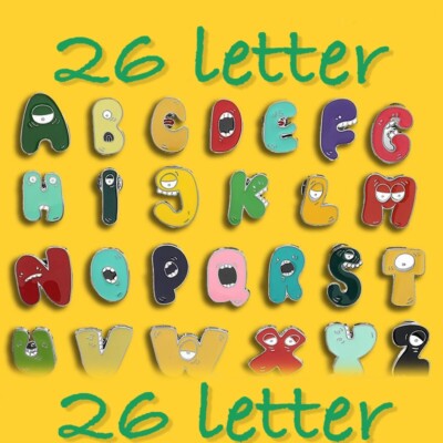 Cartoon Alphabet Pin - Creative Cute Brooch for Bags, Accessories & Gifts