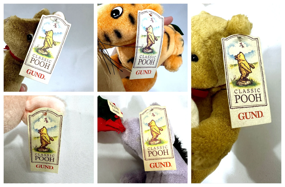 NEW GUND Classic Pooh Stuffed Plush LARGE Set Kanga Rabbit NEW GUND Classic Pooh Stuffed Plush LARGE Set Kanga Rabbit