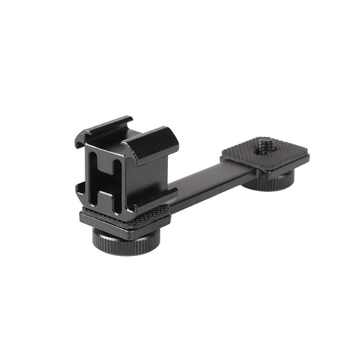 Triple Cold Shoe Extension LED Mic Mount Plate for Zhiyun Smooth OSMO Mobile