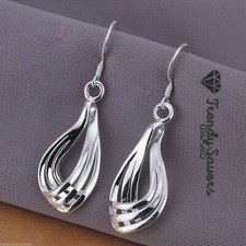 Trendy Women's 925 Sterling Silver Filled Dangle Drop Earrings Weddings Gift #16