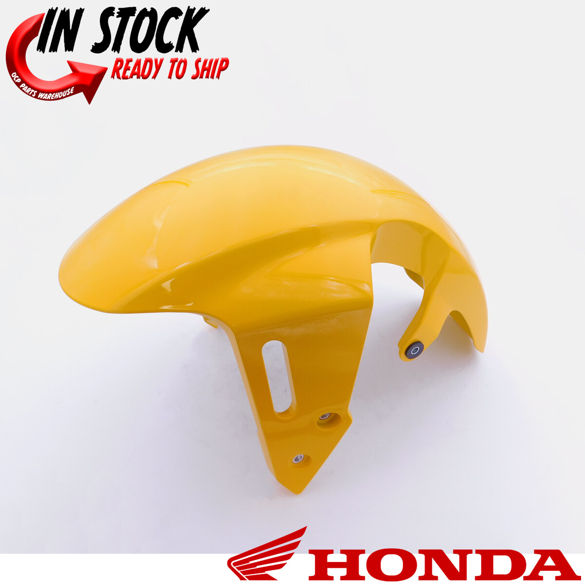 HONDA FRONT FENDER (QUEEN BEE YELLOW) 22-23 GROM 125 GENUINE OEM