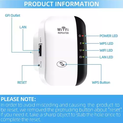 WLAN Verstärker Repeater Router Wifi Signal Verstärker Booster 300 Mbit/s