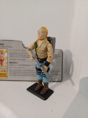 Figurine GI Joe / Action Force Buzzer 1985, Hasbro, Avec Accessoires Et Carte
