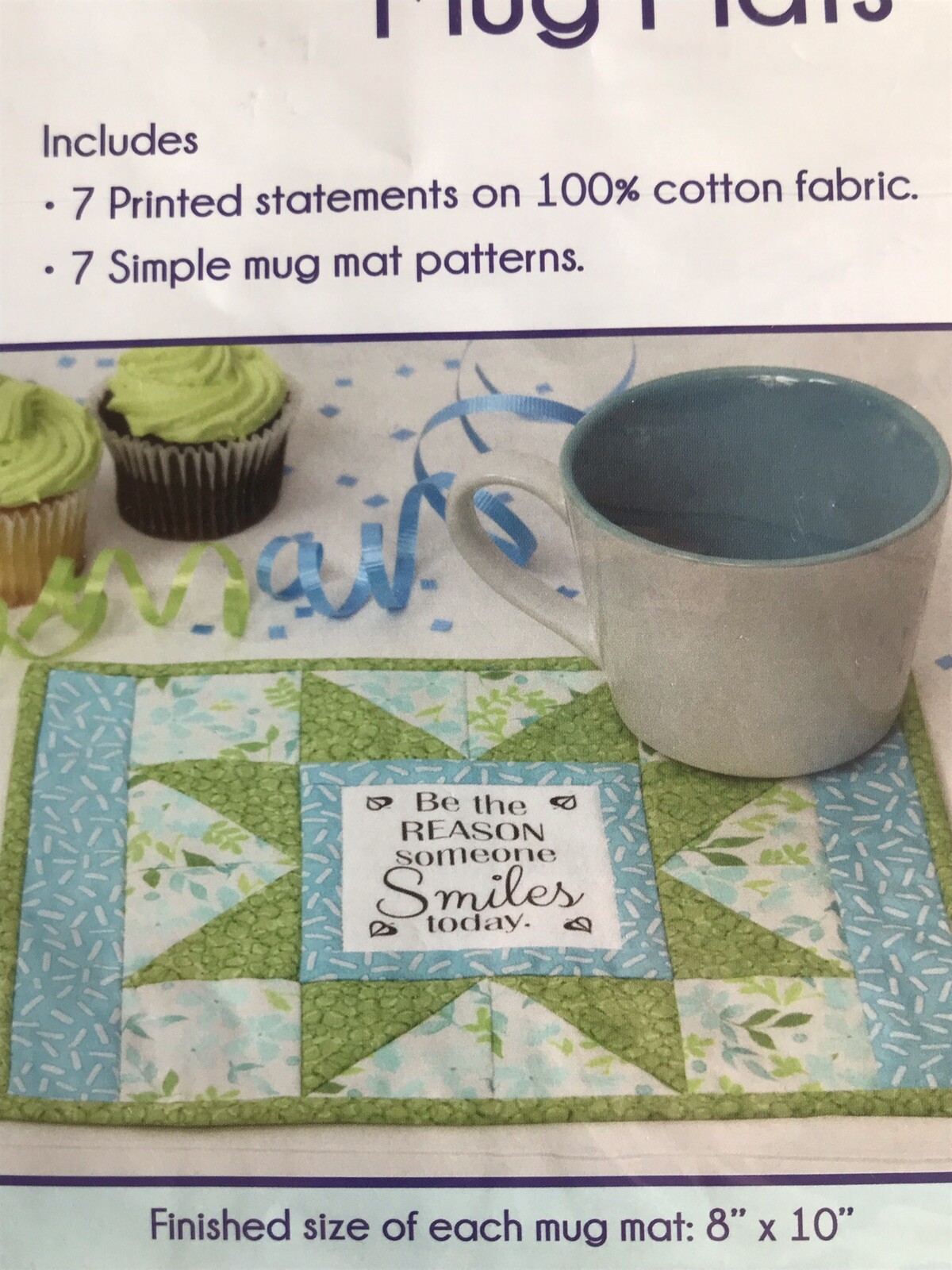 June Tailor Inspirational Mug Mats Uplifting 7 Printed Statements