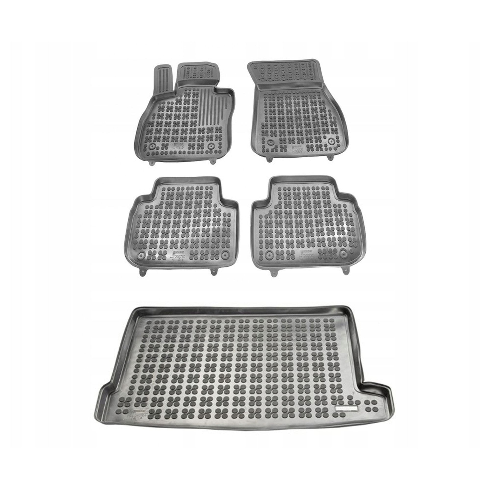 Tapis de sol BMW 1 F40 en caoutchouc noir sur mesure pour modèles dès 2019