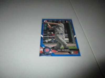 Cole Roederer 2018 1st Bowman Draft Blue #BD-125 /150