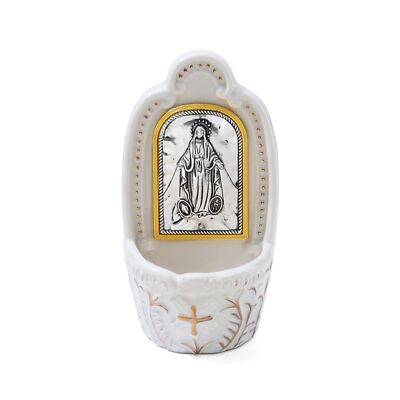 Holy Water Fonts for Home Catholic Gifts Virgin Mary Holy Water Font for Entr...