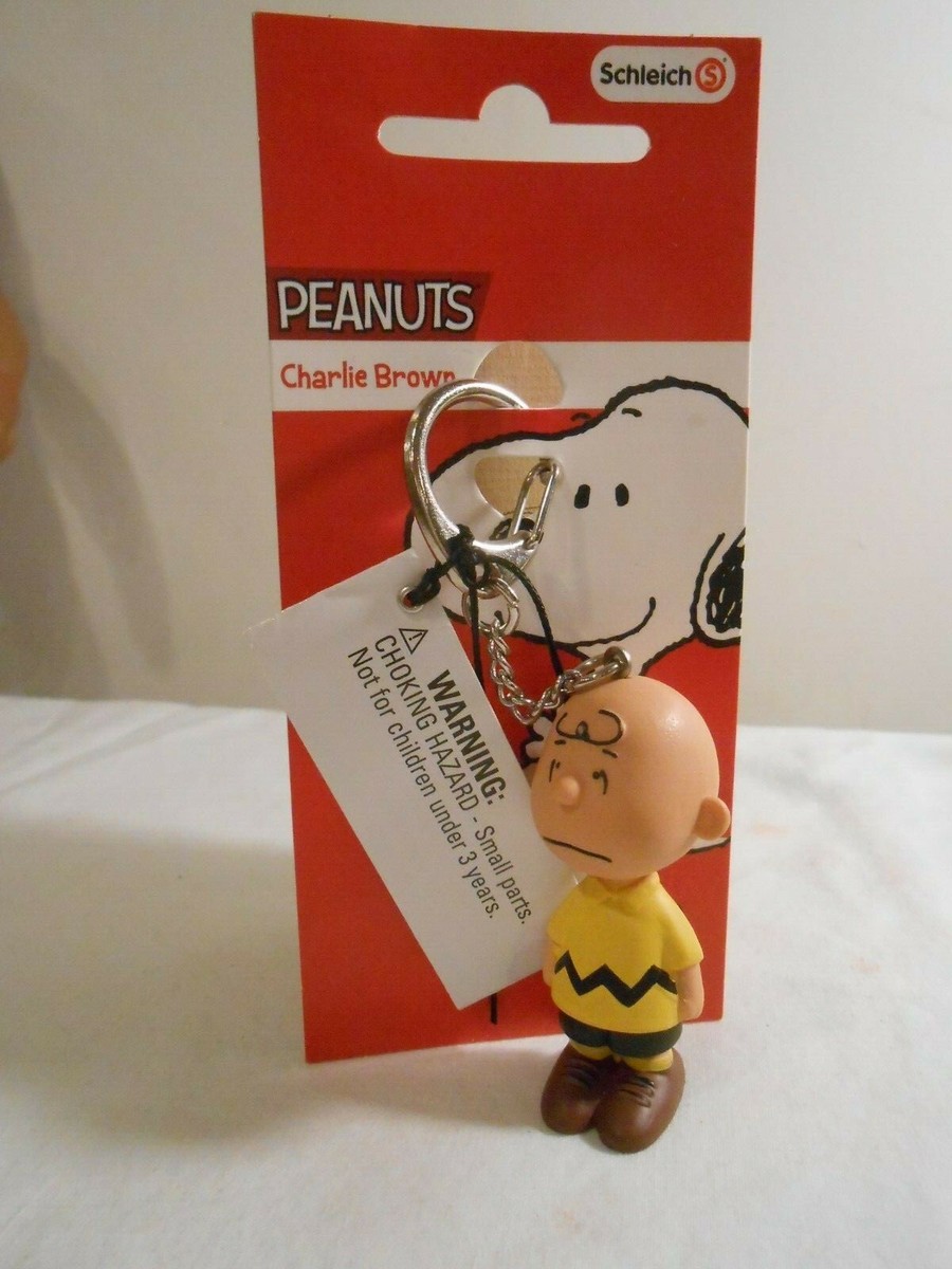 RARE New on Card SCHLEICH Germany CHARLIE BROWN Keychain