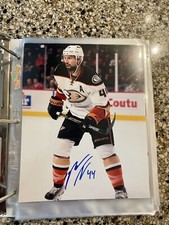 Nate Thompson Signed Autographed Anaheim Ducks 8X10 Photo